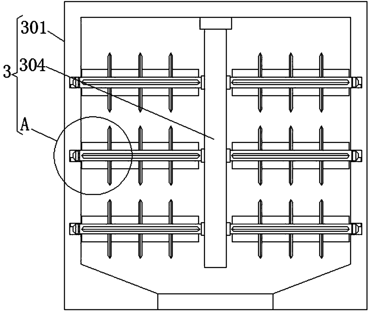 Straw crushing apparatus