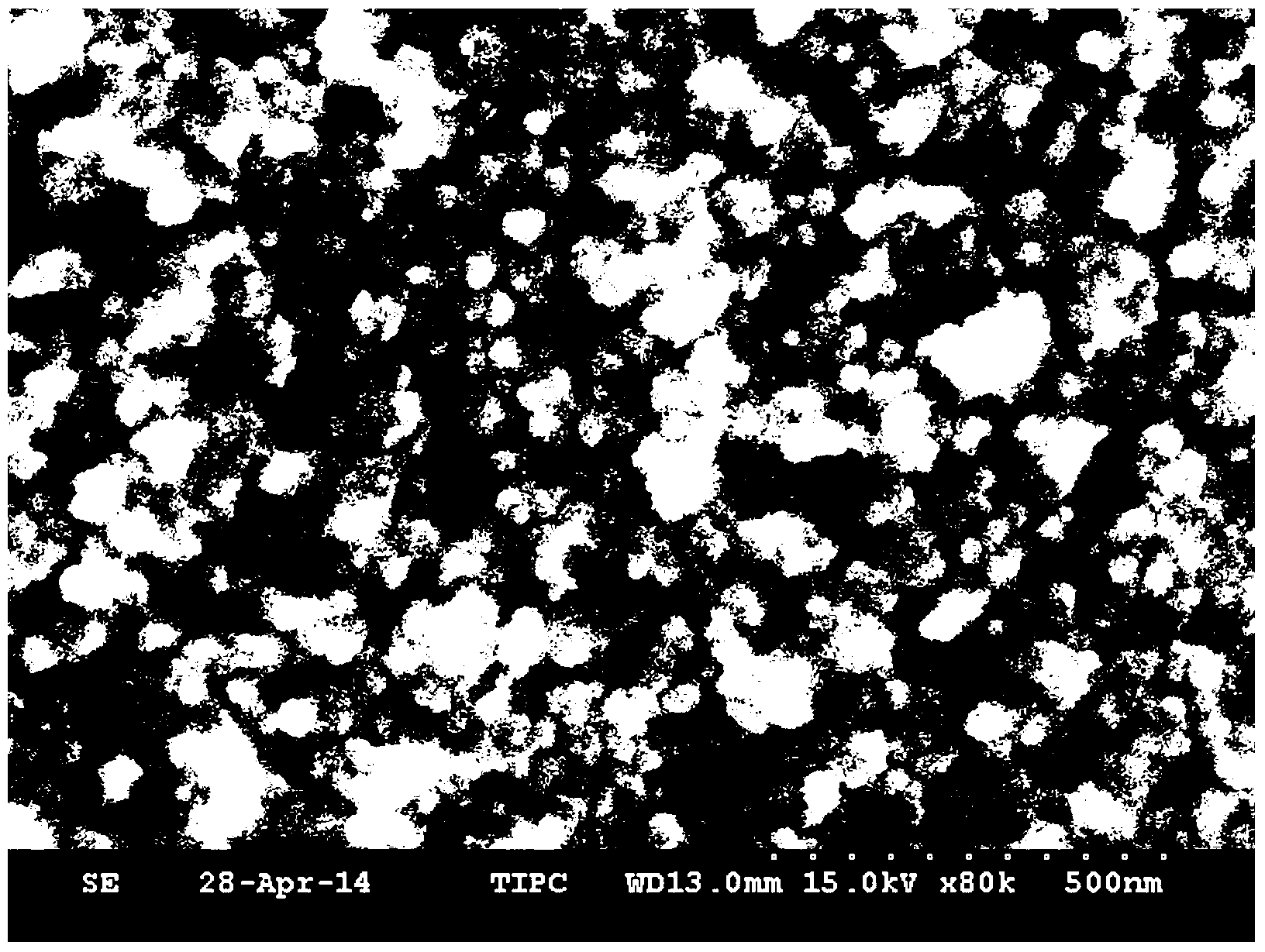 Preparation method and device of uniform and high-density nanoparticle film