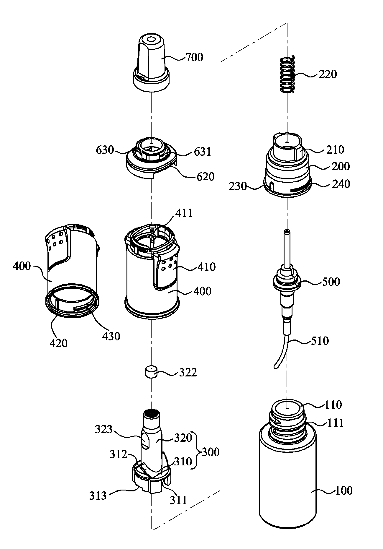 Washing water spraying vessel for nasal cavity cleaner