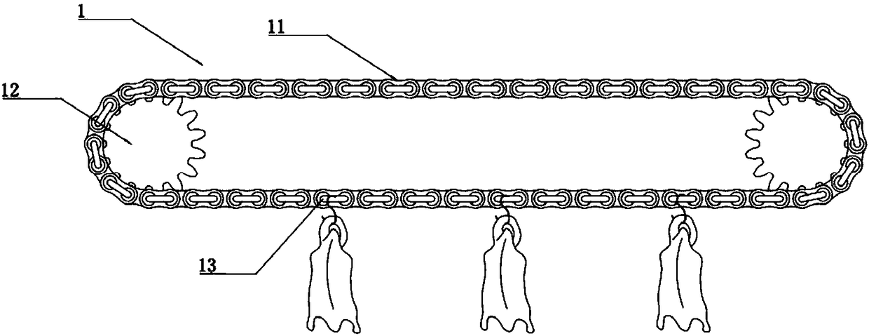 Semi-automatic processing system and method for pre-treating roast ducks