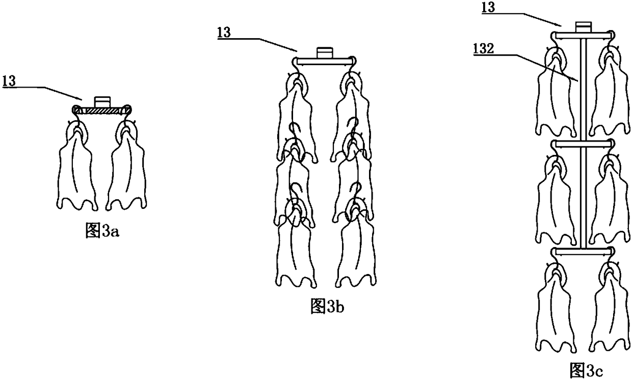 Semi-automatic processing system and method for pre-treating roast ducks