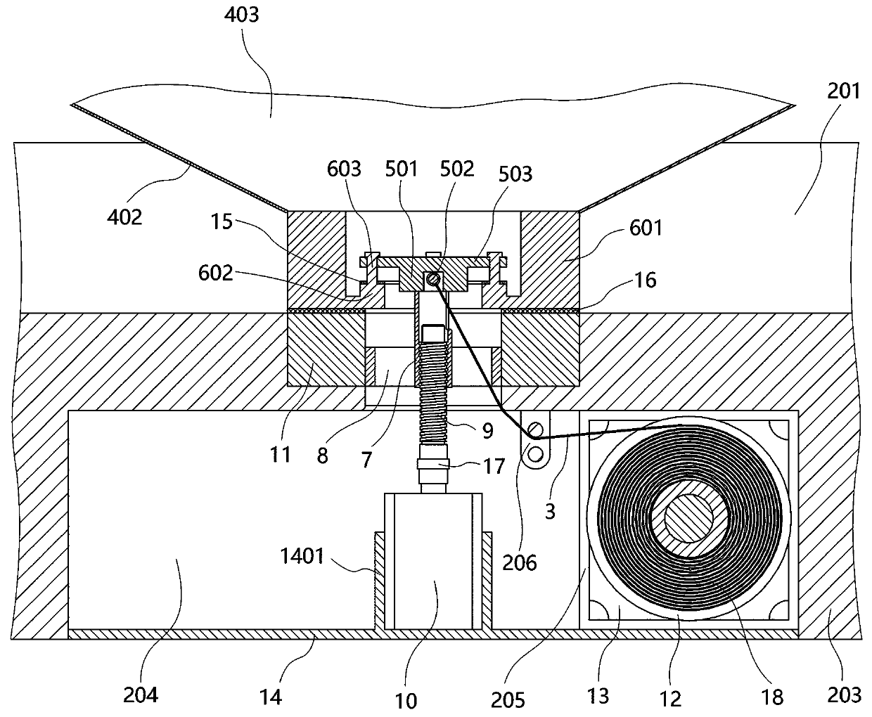 Vehicle failure warning device