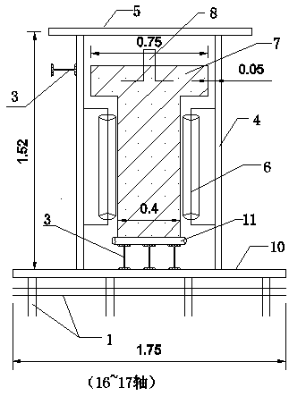 Traction sliding system and construction technology for erecting prefabricated crane beam in power plant