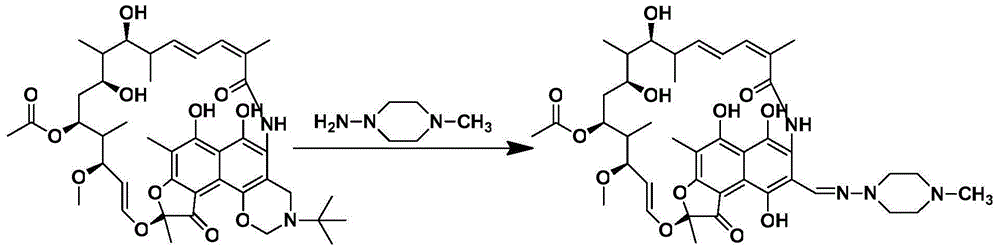 Preparation method for rifampin by using micro-reaction apparatus