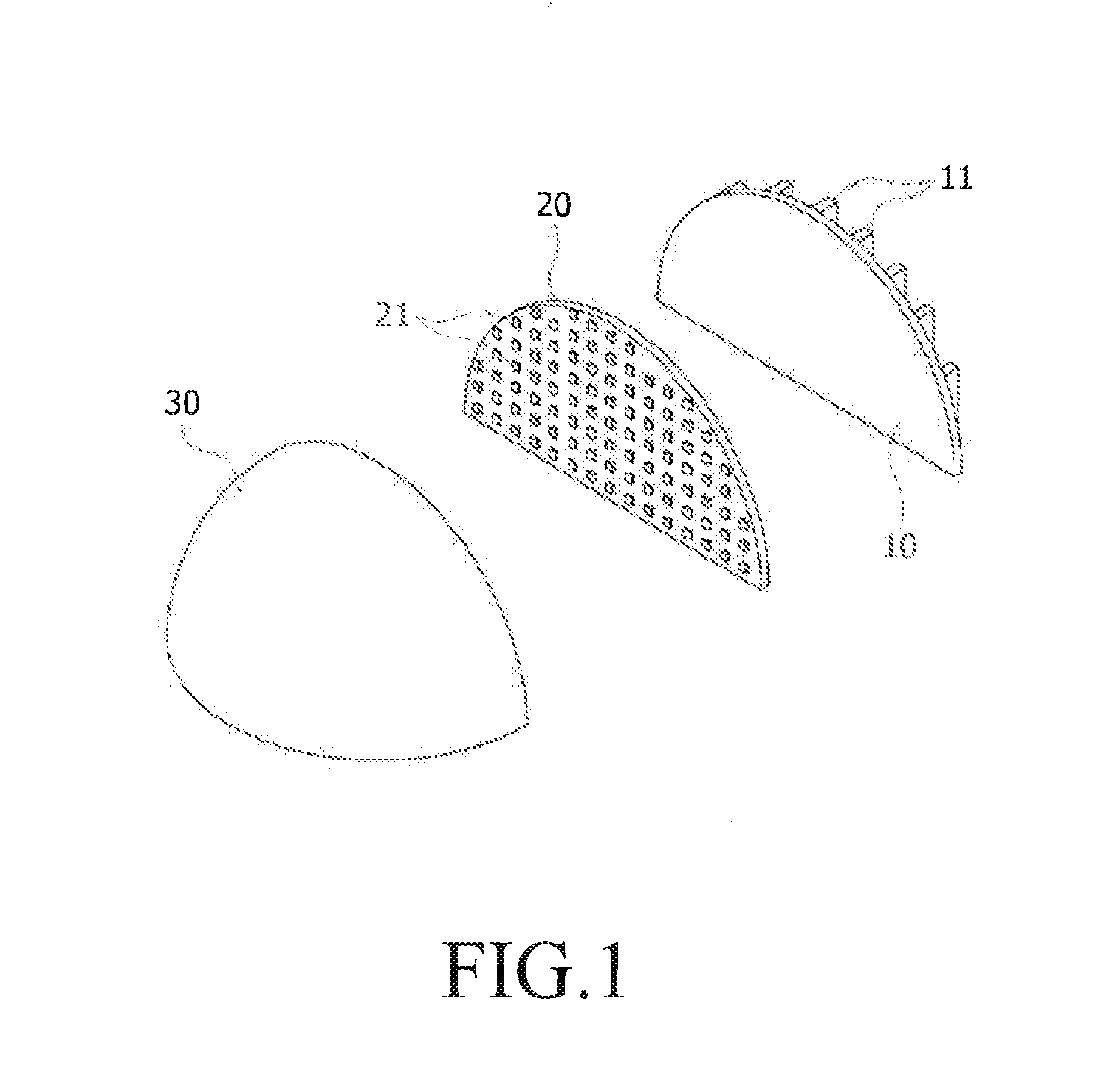 LED lighting apparatus having an adjustable light distribution