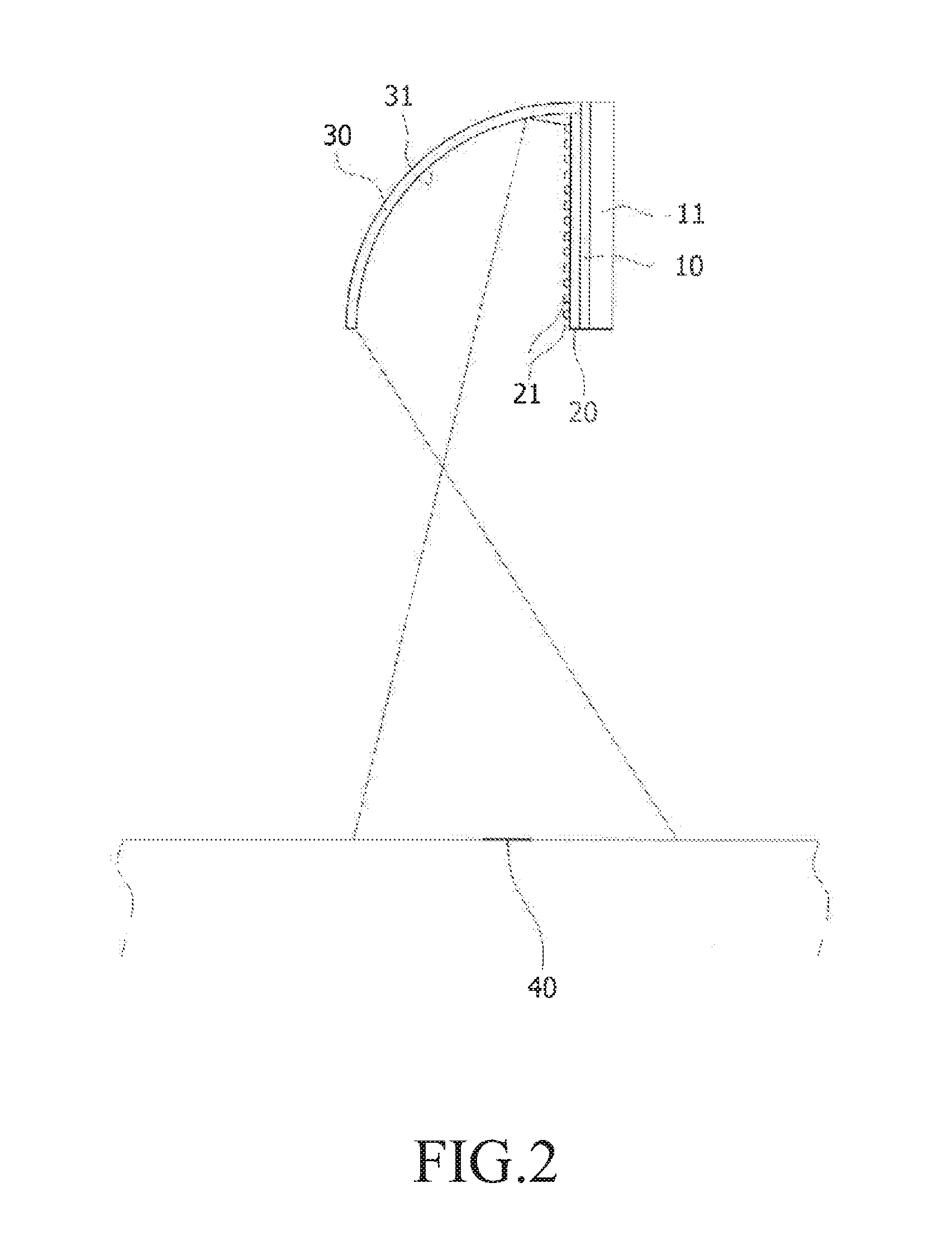 LED lighting apparatus having an adjustable light distribution