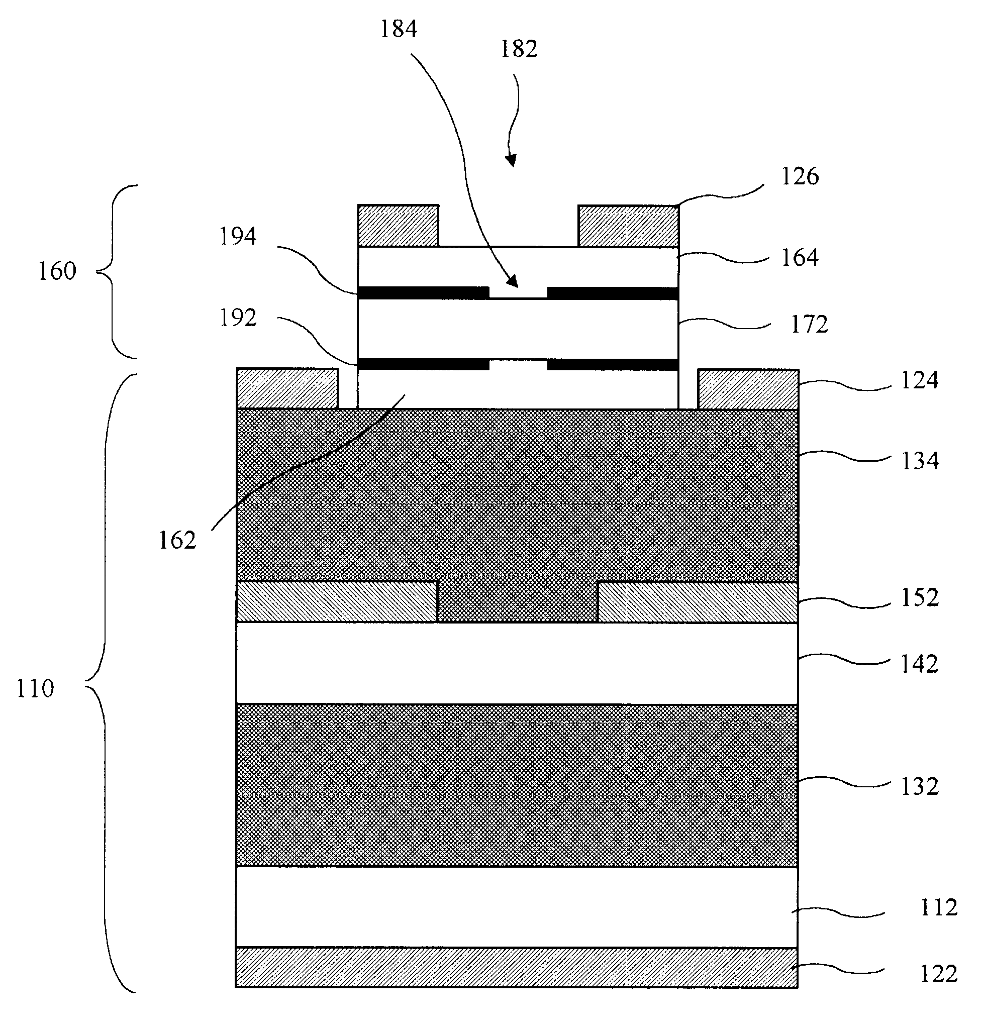 Surface emitting laser device with monolithically integrated monitor photodetector