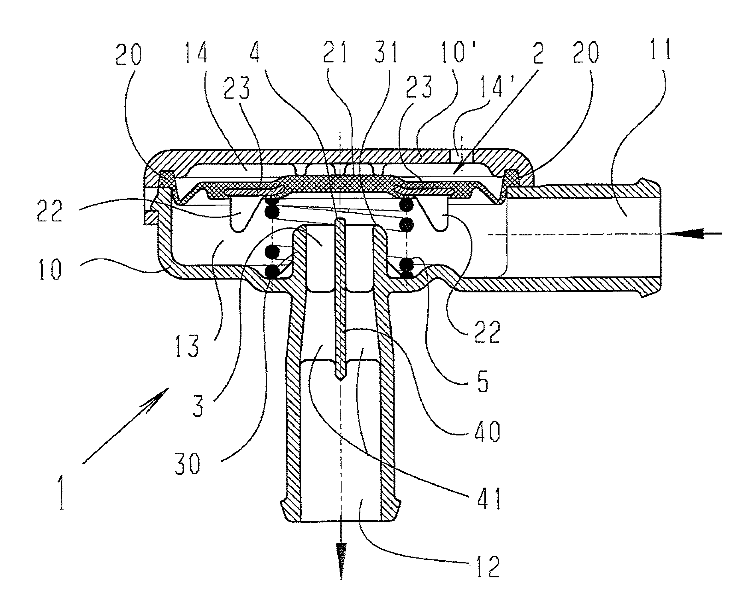 Pneumatic pressure regulating valve