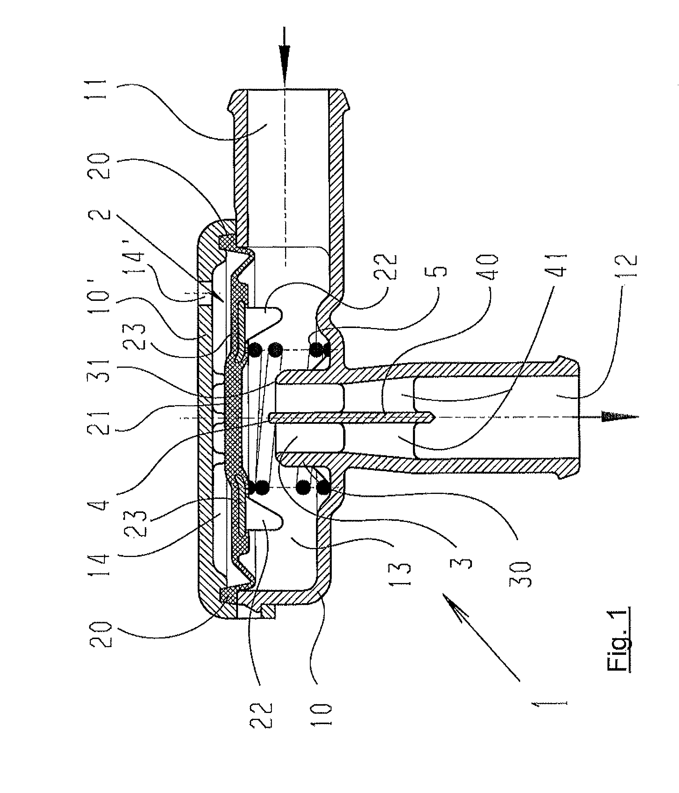 Pneumatic pressure regulating valve