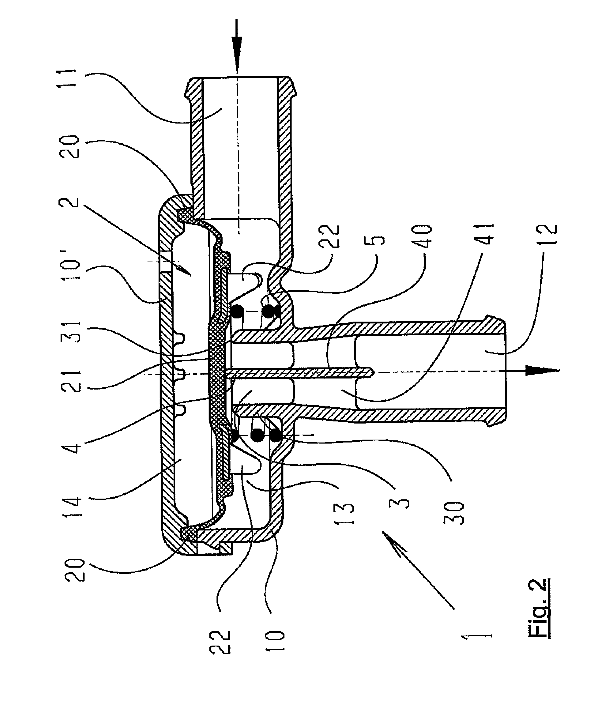 Pneumatic pressure regulating valve