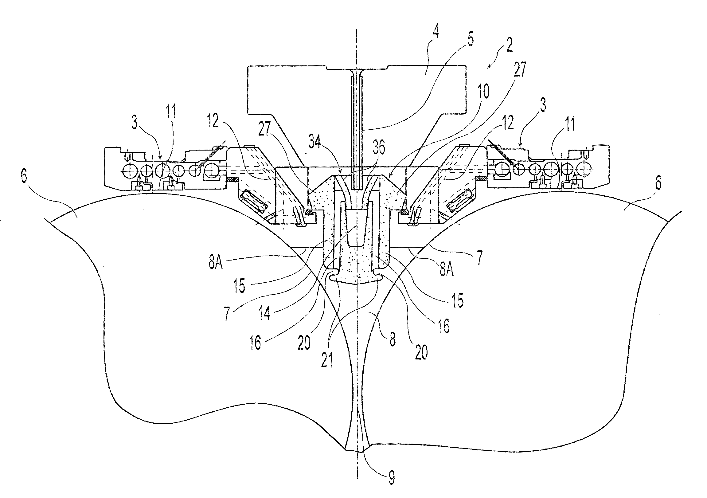 Casting delivery nozzle with insert