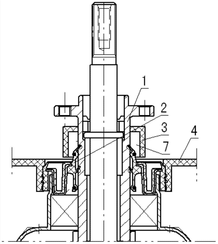 Washing machine deceleration clutch anti-seepage device and washing machine thereof