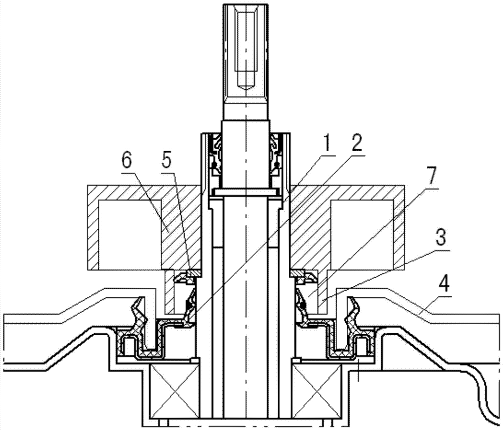 Washing machine deceleration clutch anti-seepage device and washing machine thereof