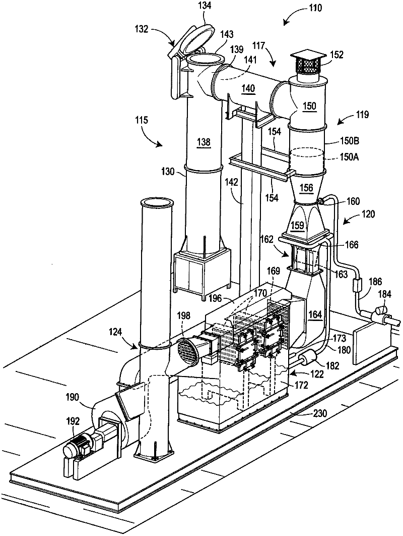 Compact wastewater concentrator using waste heat