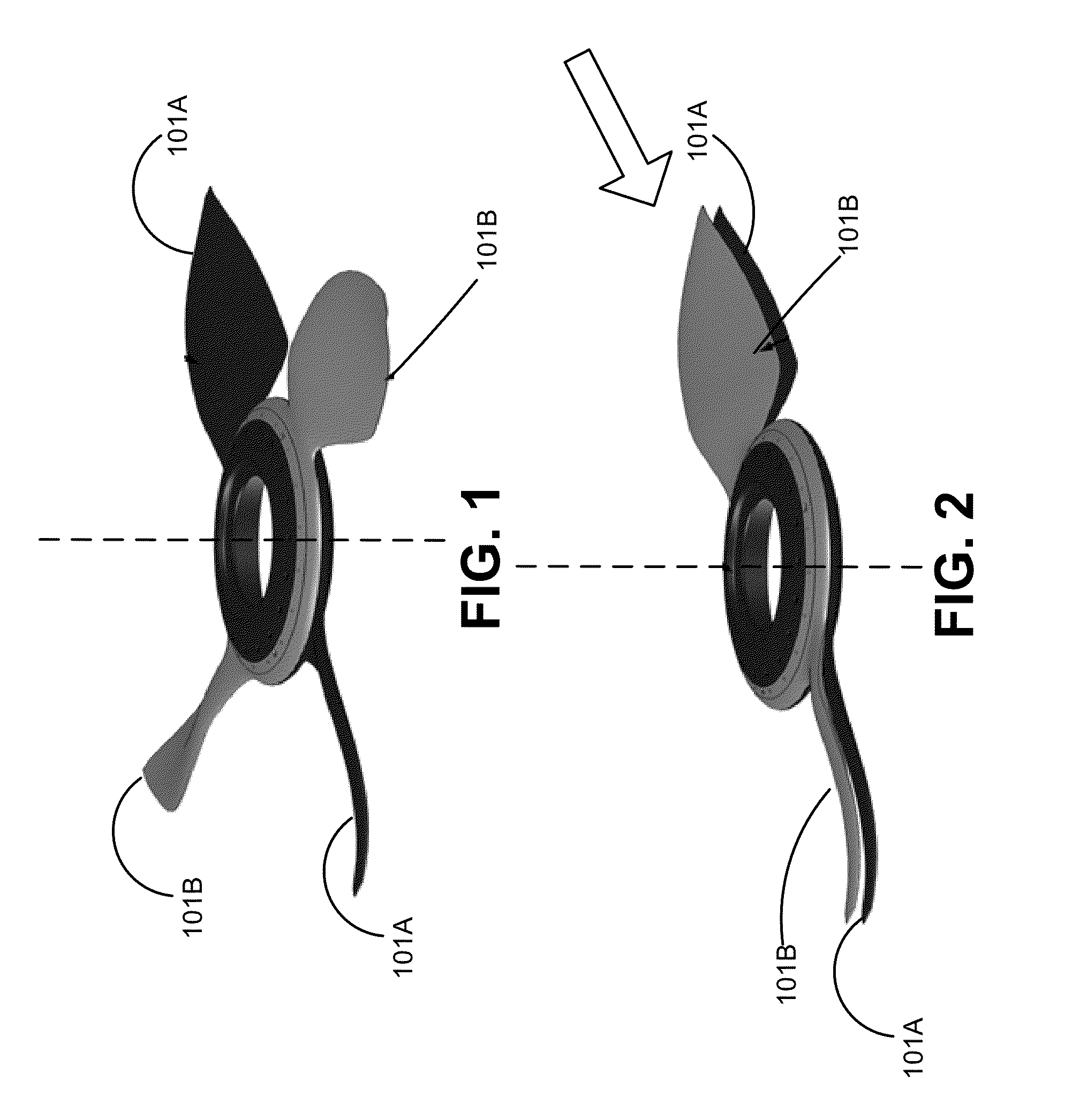 Variable geometry lift fan mechanism