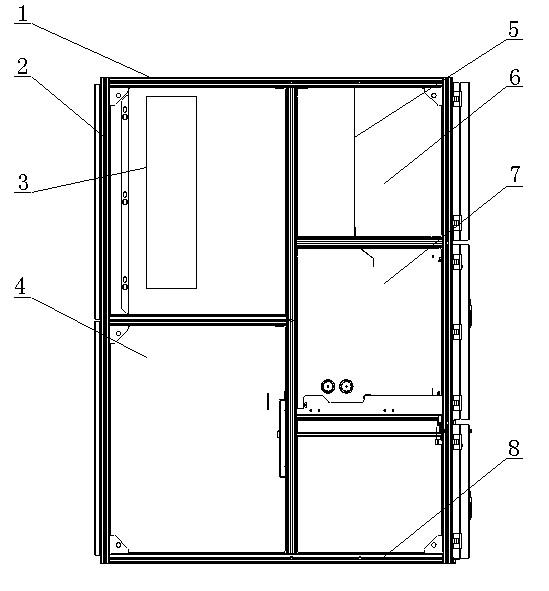 Cabinet body of high-voltage switch cabinet