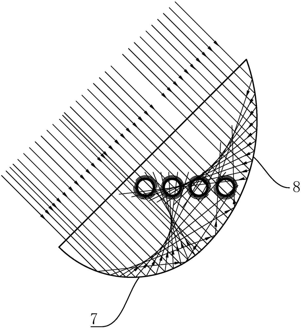 A high concentration heat storage solar water heater