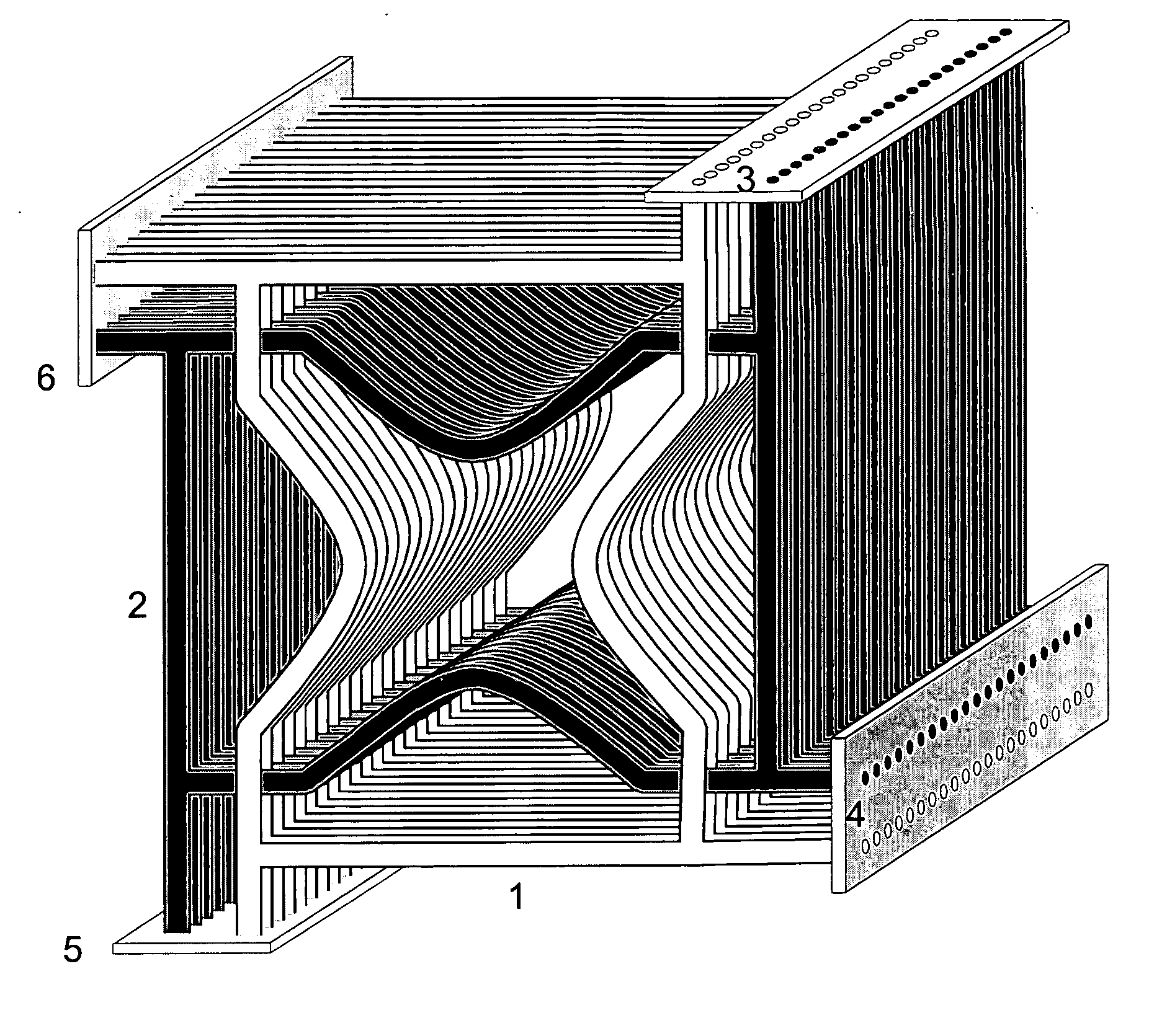 Ion guides with RF diaphragm stacks