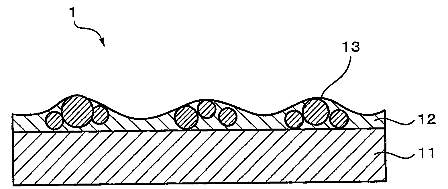 Antiglare film, process for producing the same and display apparatus utilizing the film