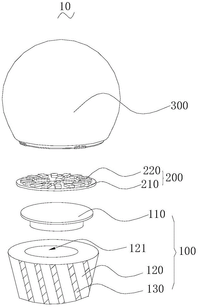 Liquid-cooled LED (light-emitting diode) lamp