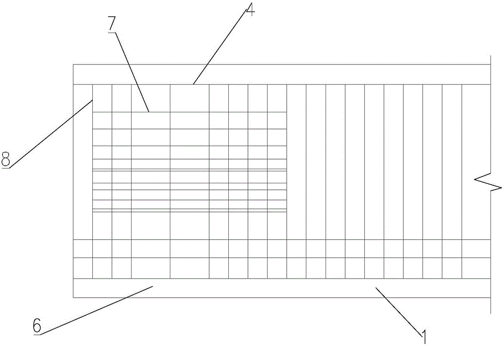 Reinforcing device for prefabricated concrete channel plate pile head