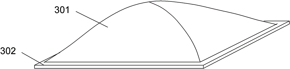 A hyperboloid vacuum glass without support and its manufacturing method