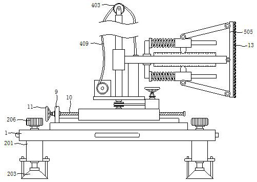 Perpendicularity calibration degree detection device for constructional engineering