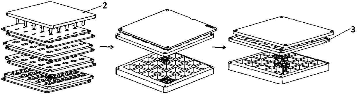 Protection door assembly turnover plate and protection door assembly method