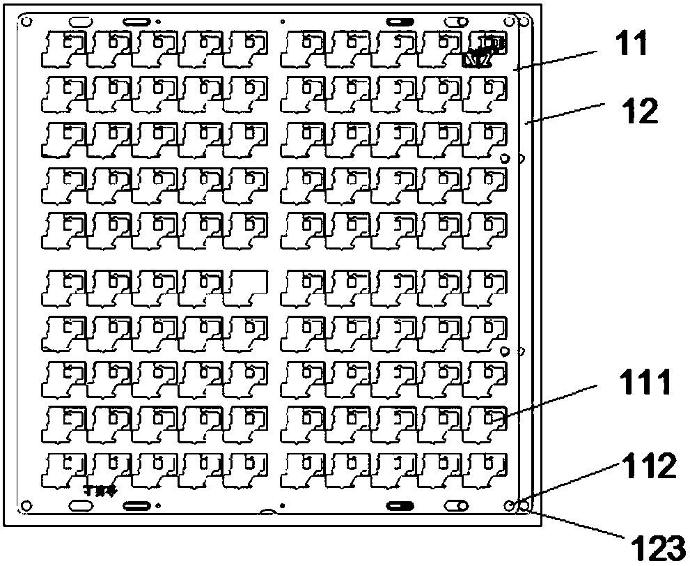 Protection door assembly turnover plate and protection door assembly method