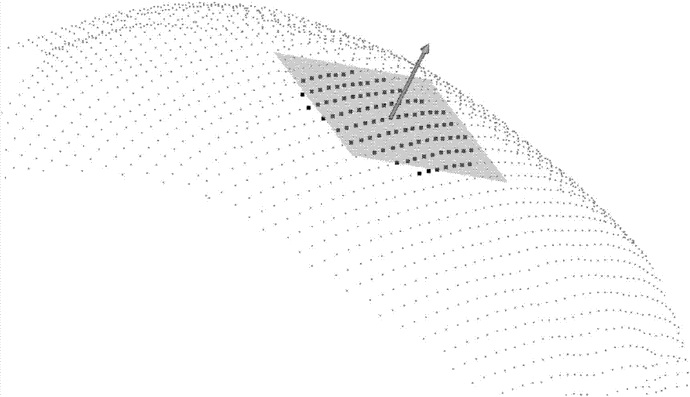 Method of identifying sharp geometric edge points based on normal consistency