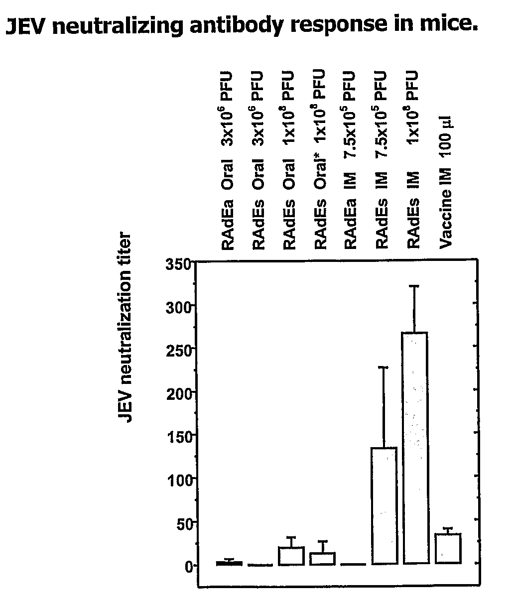 Recombinant Vaccine Against Japanese Encephalitis Virus (Jev) Infection and a Method Thereof