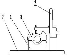 Press fitting fixture for engine crankshaft sprocket