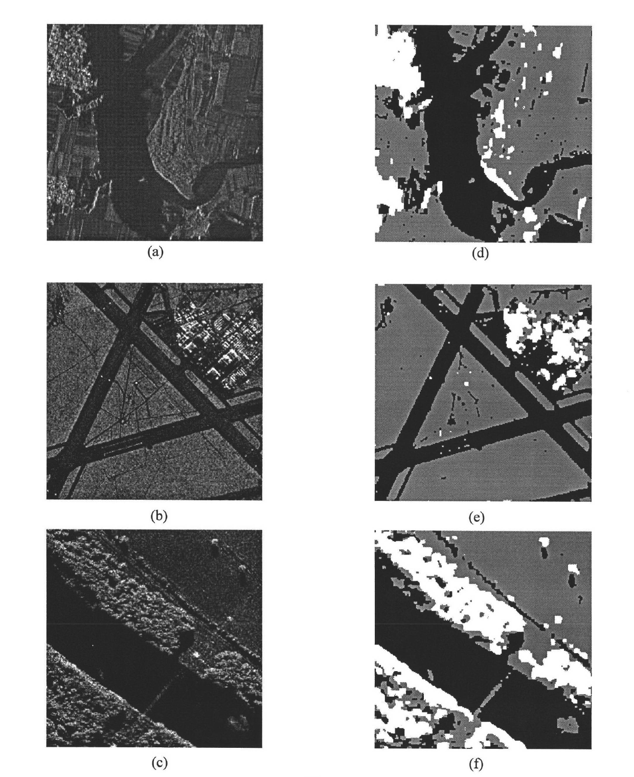 Method for segmenting three Markov field SAR image based on Gabor characteristic