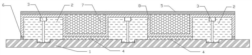 Preform for forming grid reinforced foam sandwich composite material and forming method thereof