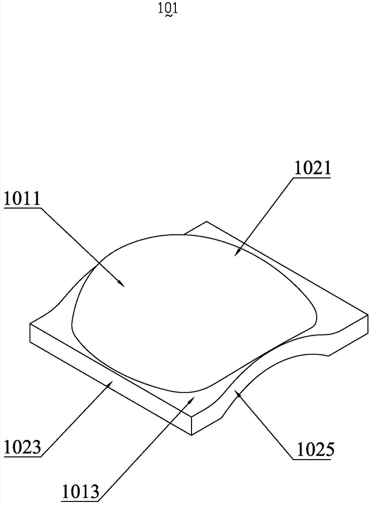 LED lamp beads and LED light-emitting modules and LED street lamps using the LED lamp beads