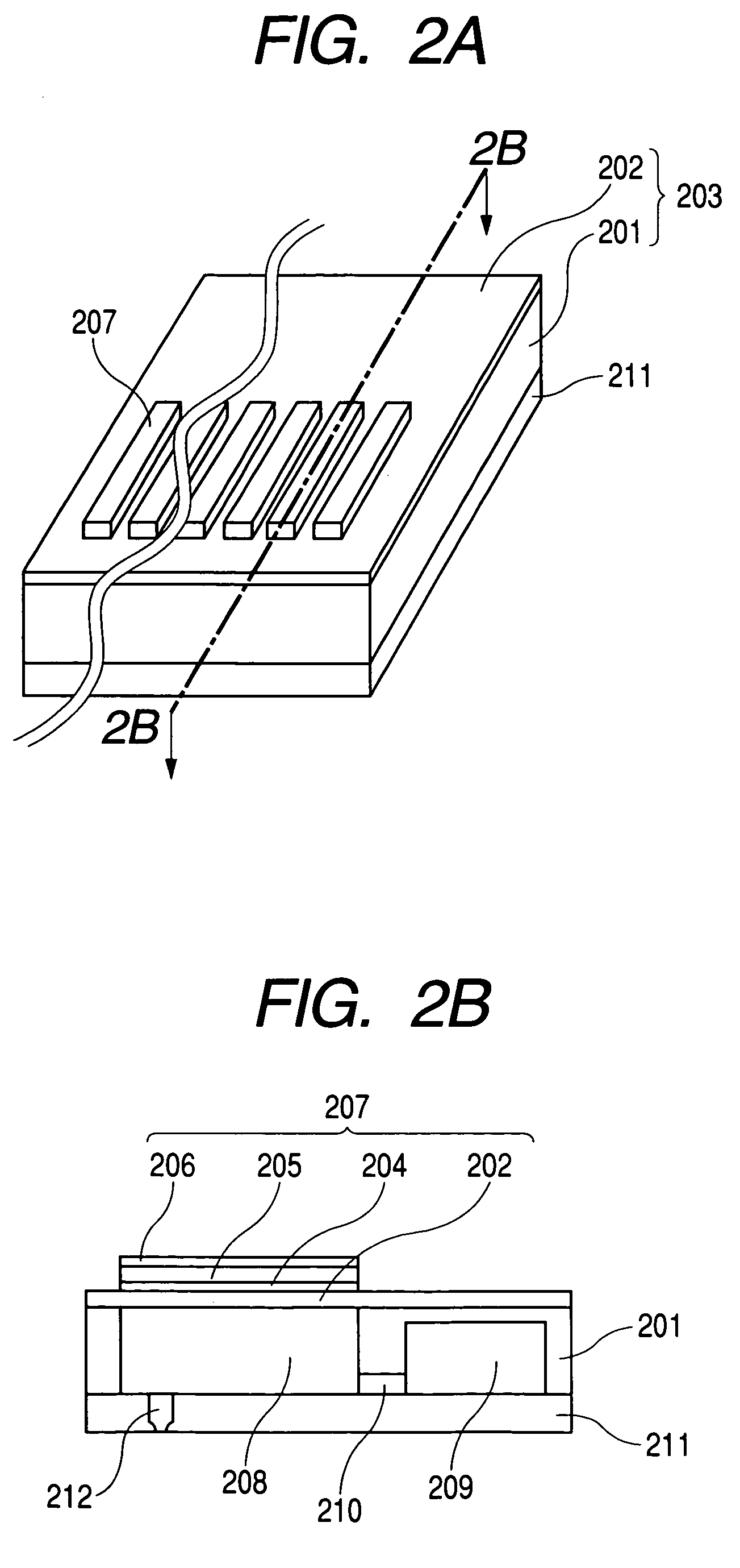 Dielectric film structure, piezoelectric actuator using dielectric element film structure and ink jet head