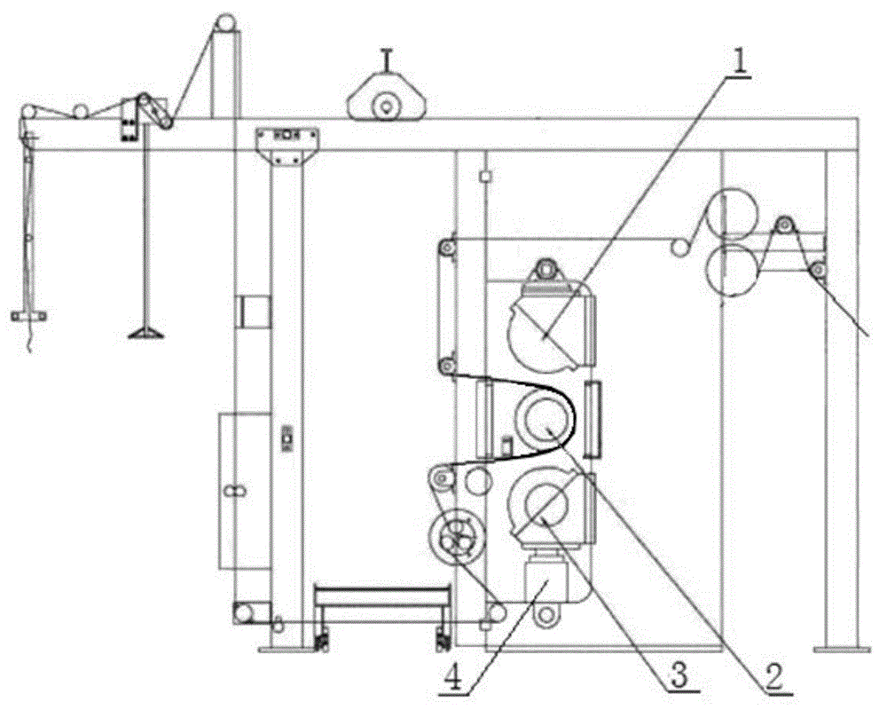 A three-roll calender for textiles and a textile calendering method