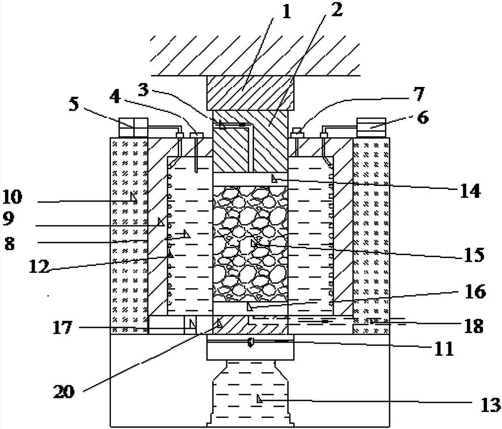 Rock coupling penetration test apparatus and rock coupling penetration test method