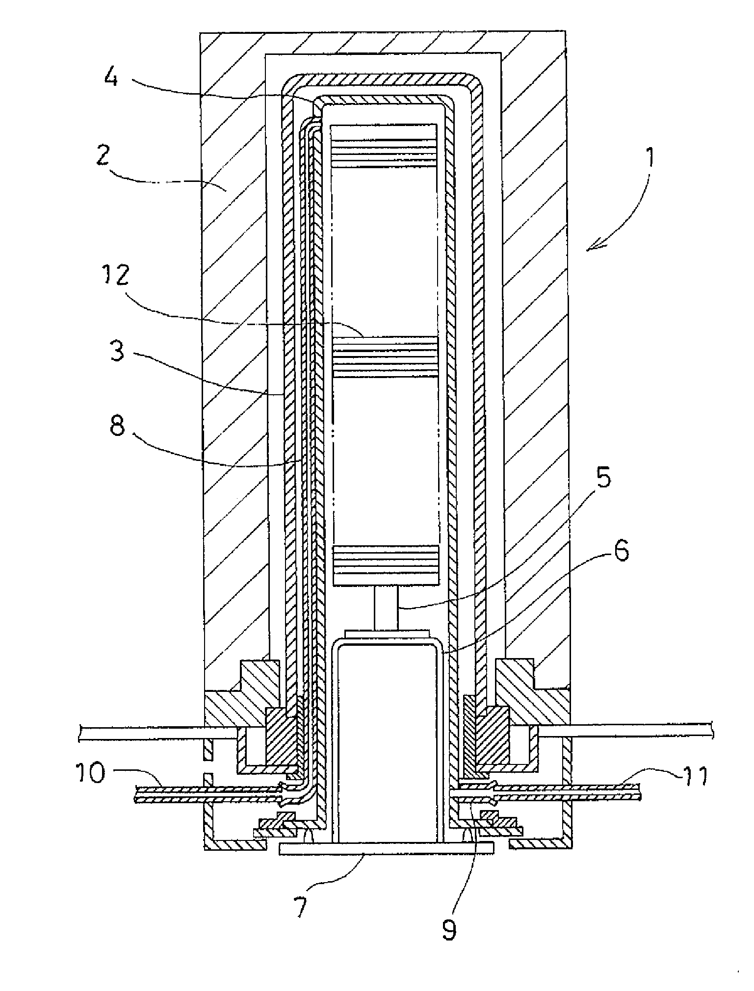 Heater supporting device
