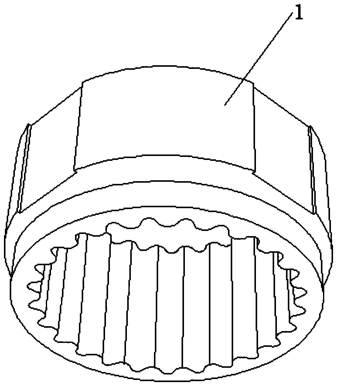 Special-shaped gear with inner shaping layer and machining process thereof