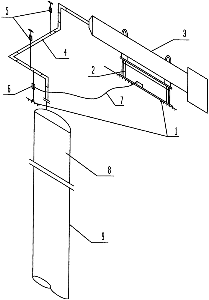 A lifting device for reducing gas electric heater