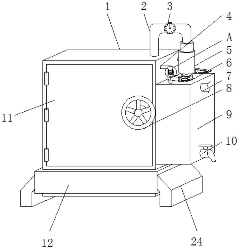 Heating furnace with oxygen blowing mechanism for steel casting