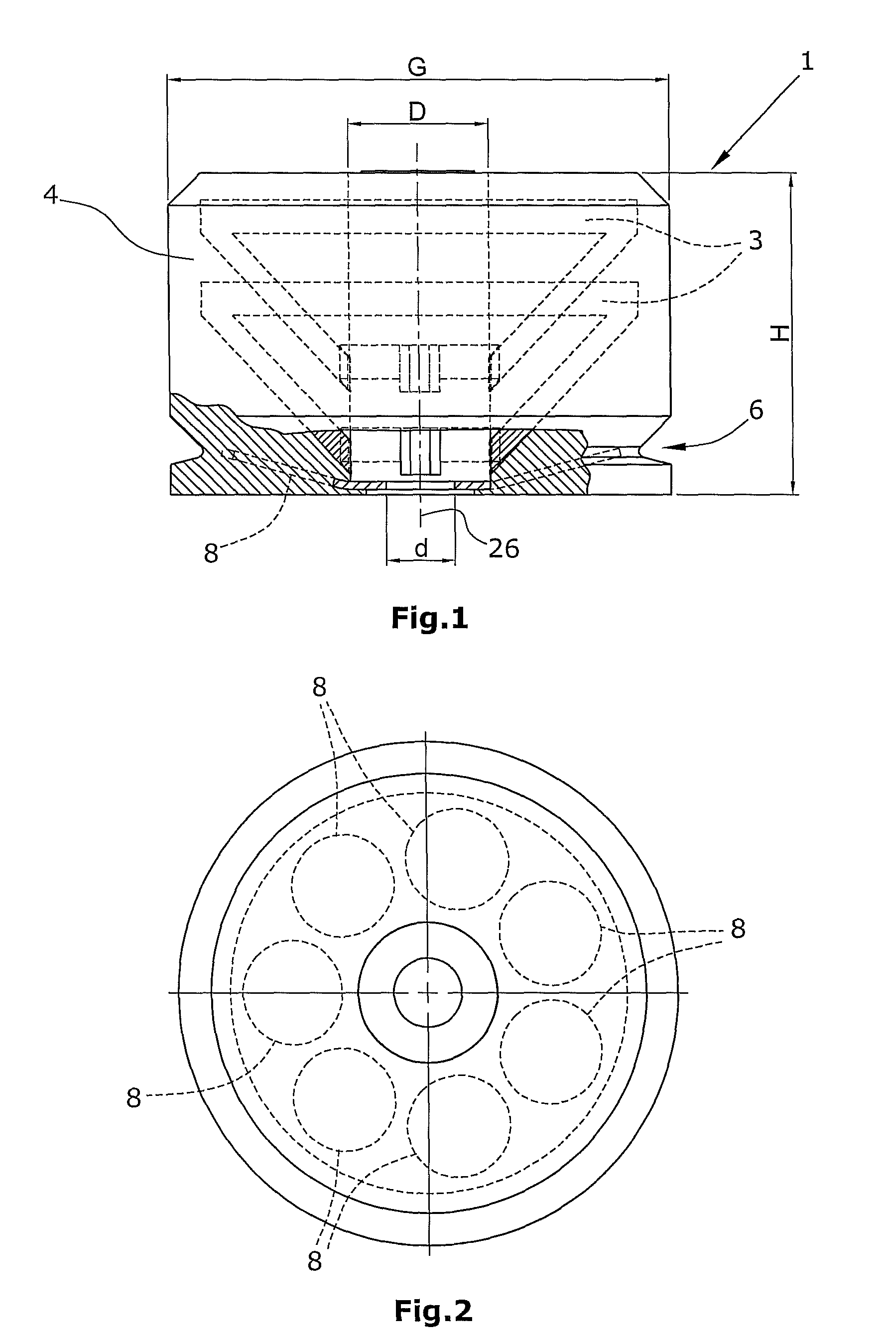 Buffer for absorbing impacts