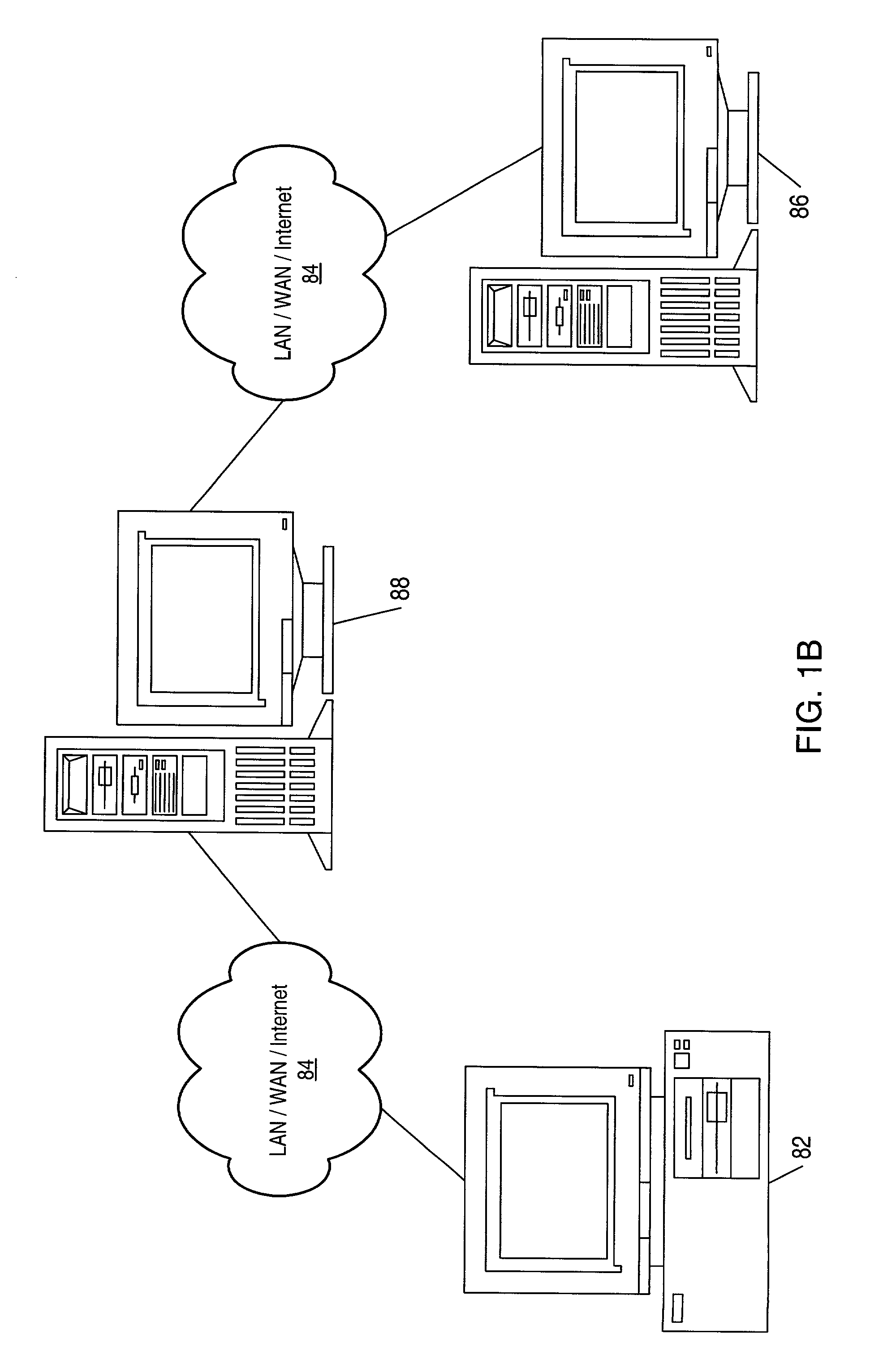 Network system including data socket components for accessing internet semaphores