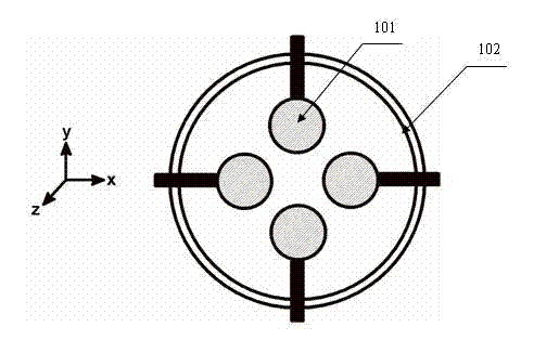 Assembling method for quality analytical instrument with four-pole rods