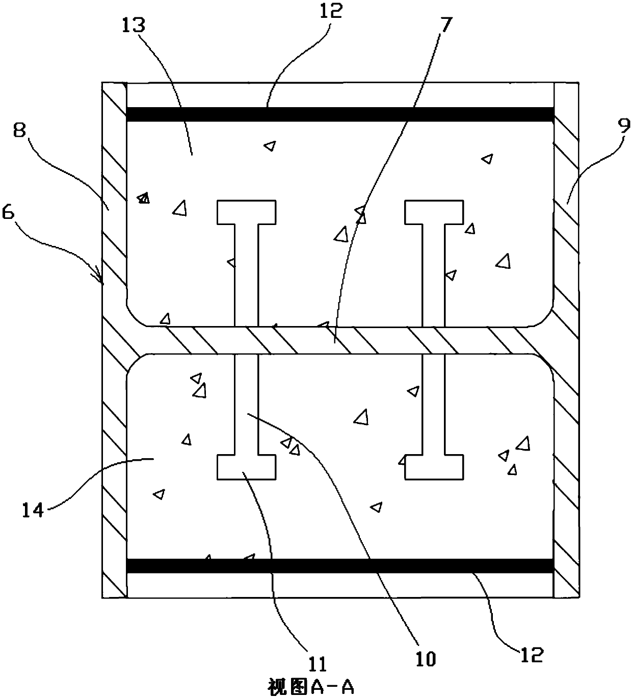 Prefabricated supporting column based on H-shaped steel and construction method of prefabricated supporting column