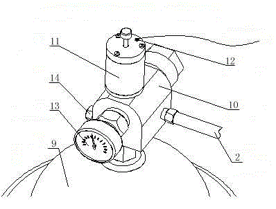 Emergency closing device for air inlet of cabin of wind-driven generator