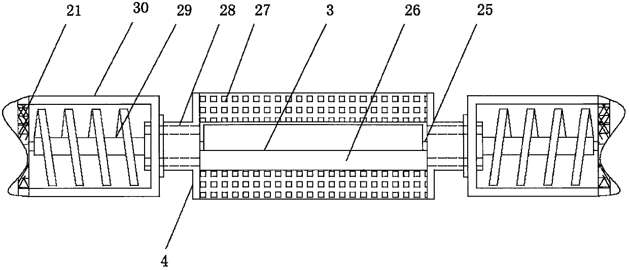 High-efficiency textile fabric dyeing device