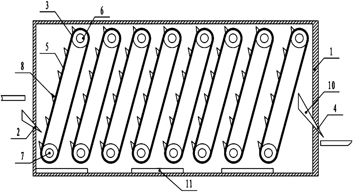 Automatic inclined lifting tea cooling device