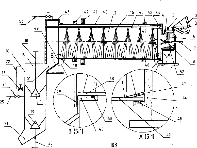 Method for processing blast furnace liquid slag and recycling energy and application thereof